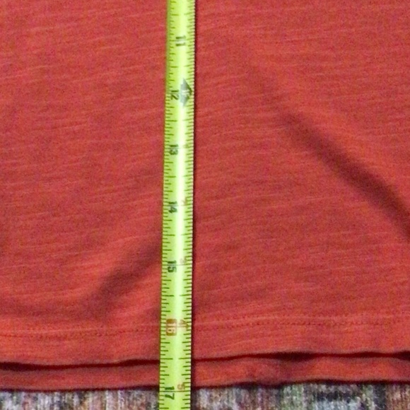 NWT Banana Republic Cozy Slub Short Sleeve T Shirt, Sz L Red - Picture 7 of 9